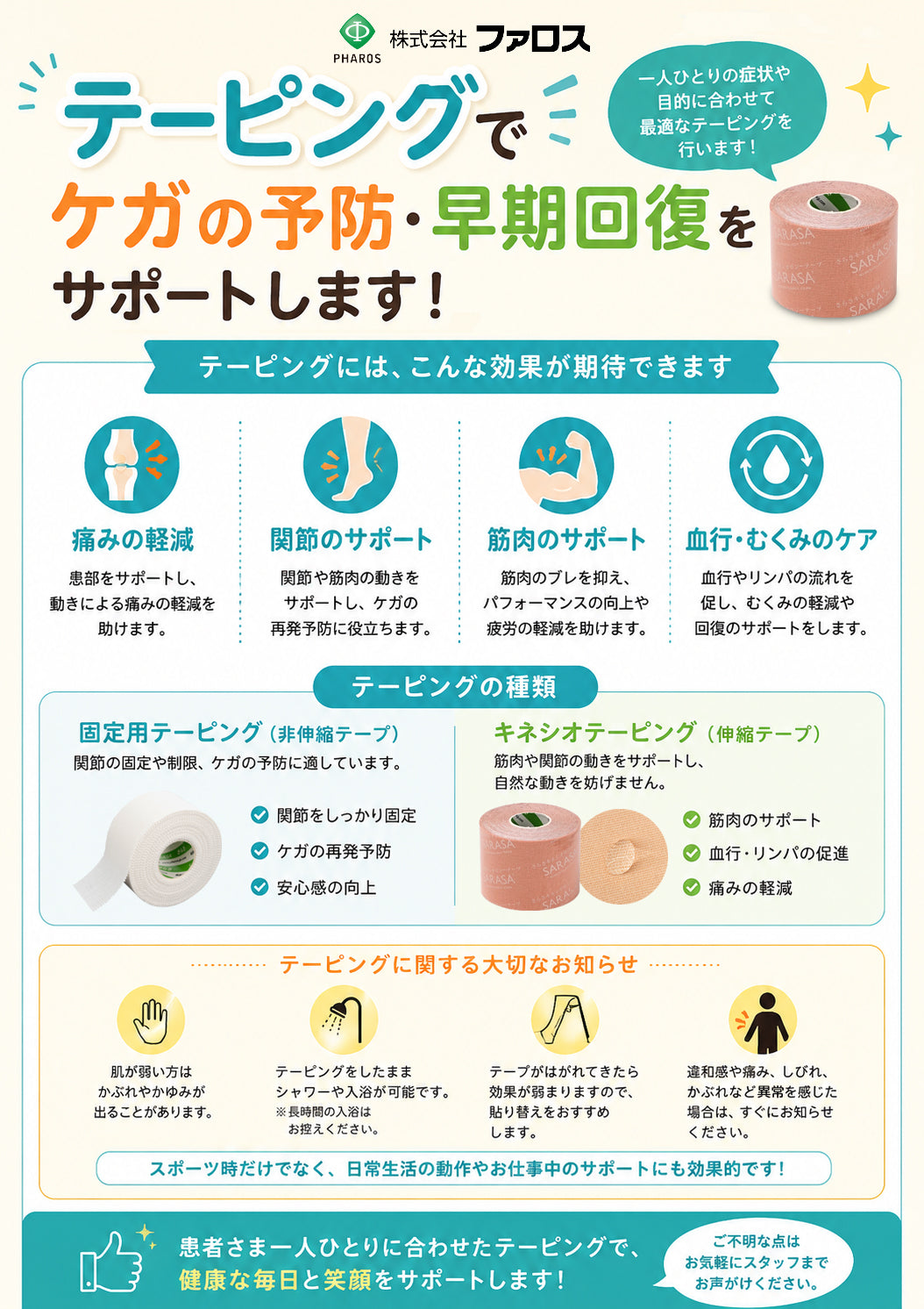 院内掲示用柔整ポスター５種【無料】